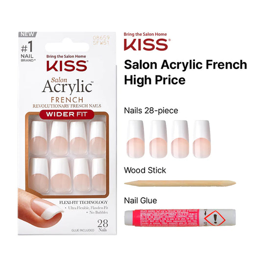 KISS Acrylic French False Nails Kit #SFW51