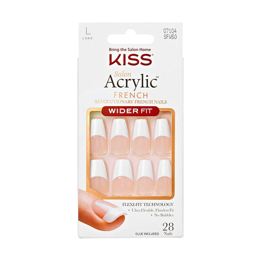 KISS Acrylic French False Nails Kit #SFW50