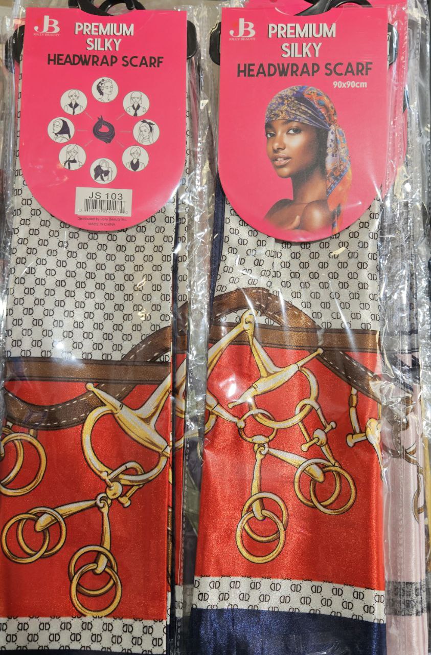 JB Premium silky headwrap scarf 90x90