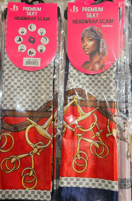 JB Premium silky headwrap scarf 90x90