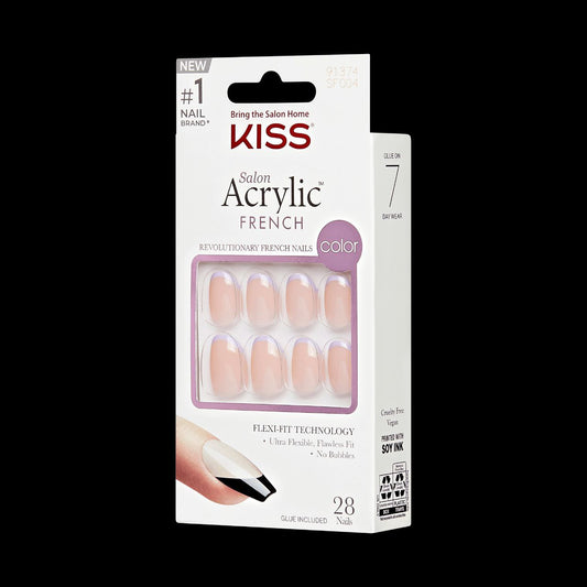Kiss Salon Acrylic French Revolutionary Nails, SF004
