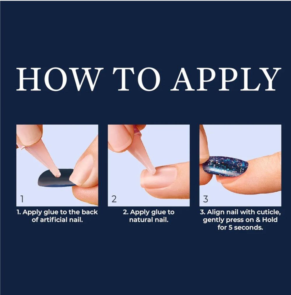 KISS Masterpice Press on Nails, Perfection, Black, Medium Almond, 30 Count MP10