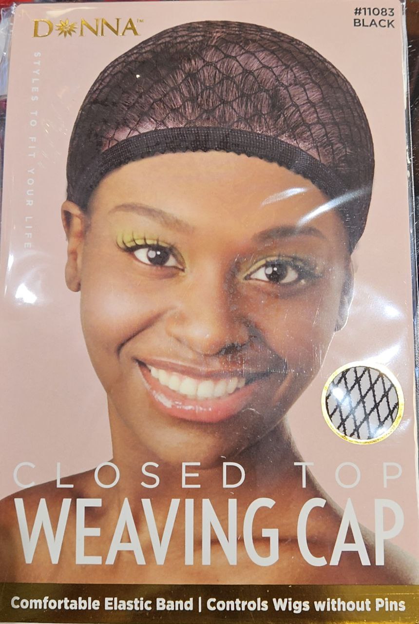 Donna Premium Collection Closed Top Weaving Cap - Black #11083