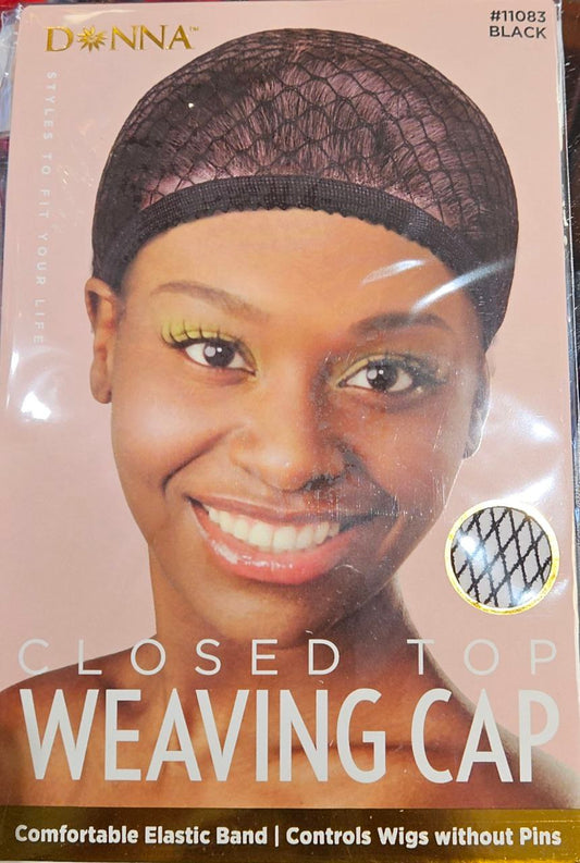 Donna Premium Collection Closed Top Weaving Cap - Black #11083