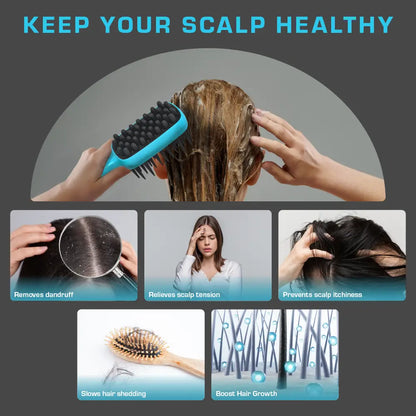 Red by Kiss 2-in-1 Scalp Massager & Shampoo Brush #HH247