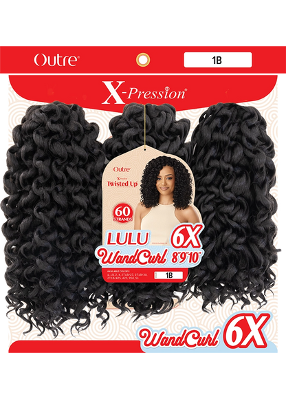 Outre X-pression twisted up 6X LULU WAND CURL 8”9”10”
