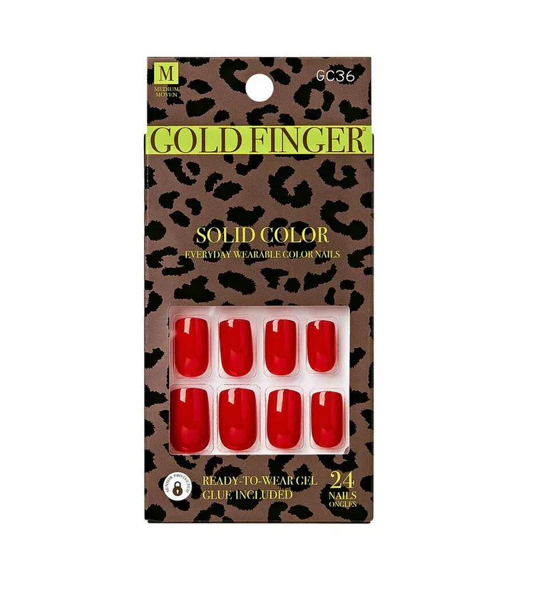 Gold finger Trendy nails. GC36