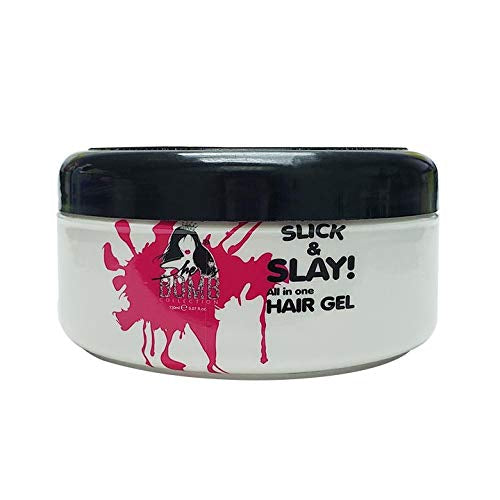 She is bomb slick and slay hair gel. 5.07 oz
