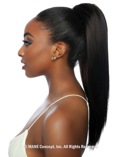 Mane Concept Pristine yaky straight drawstring ponytail 20” PRPE10