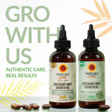 Tropic Isle rosemary mint growth oil. 4 oz