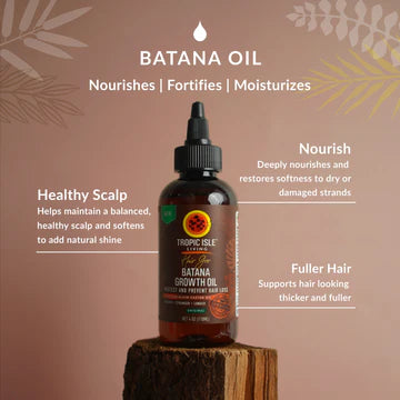 Tropic Isle batana growth oil. 4 oz
