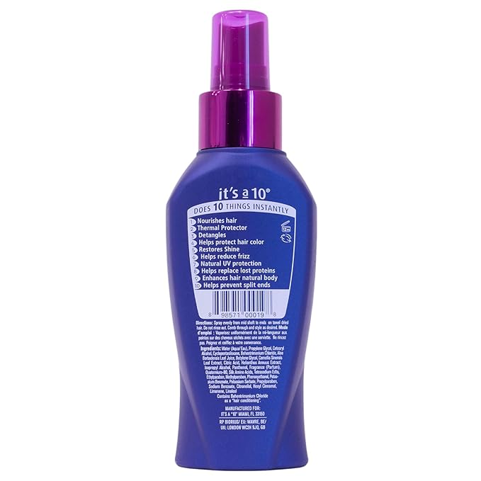 IT’S A 10 MIRACLE LEAVE IN CONDITIONER. 4 0z