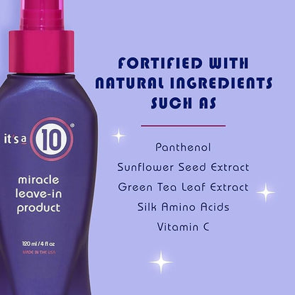 IT’S A 10 MIRACLE LEAVE IN CONDITIONER. 4 0z