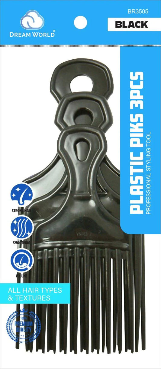 Dream Plastic Pik 3pcs black. Br3505