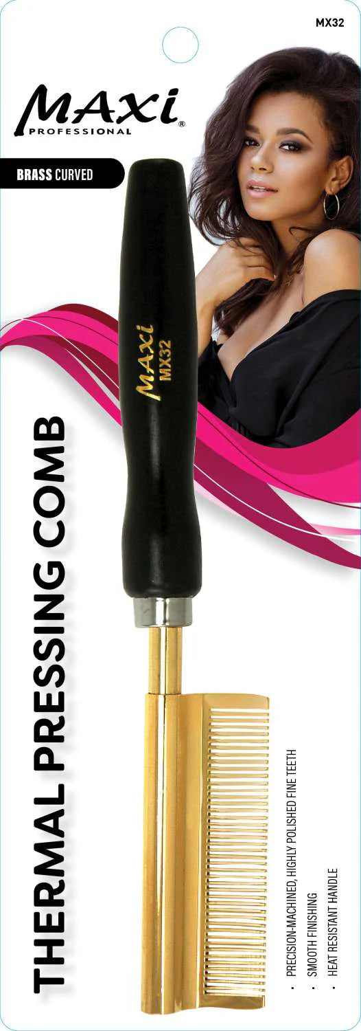 MAXI PRESSING COMB BRASS CURVED. MX32