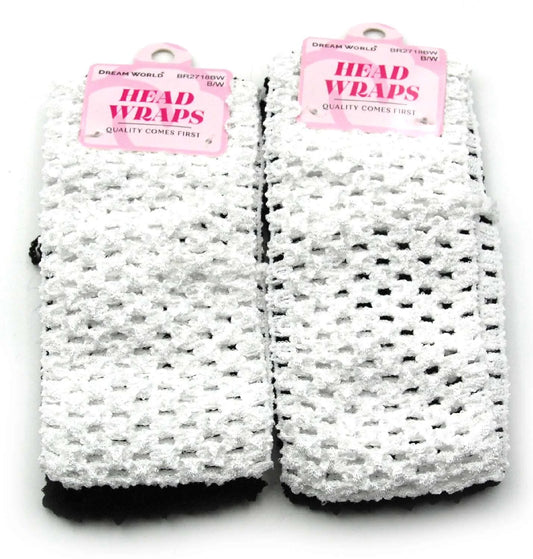 Dream head band ballerina 6cm 2pcs. Black/ white. Br2718BW