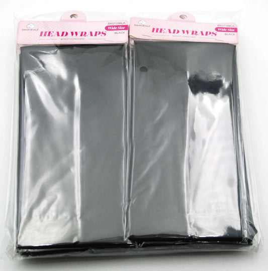 Dream plain wide head band. Black-Br2719bla