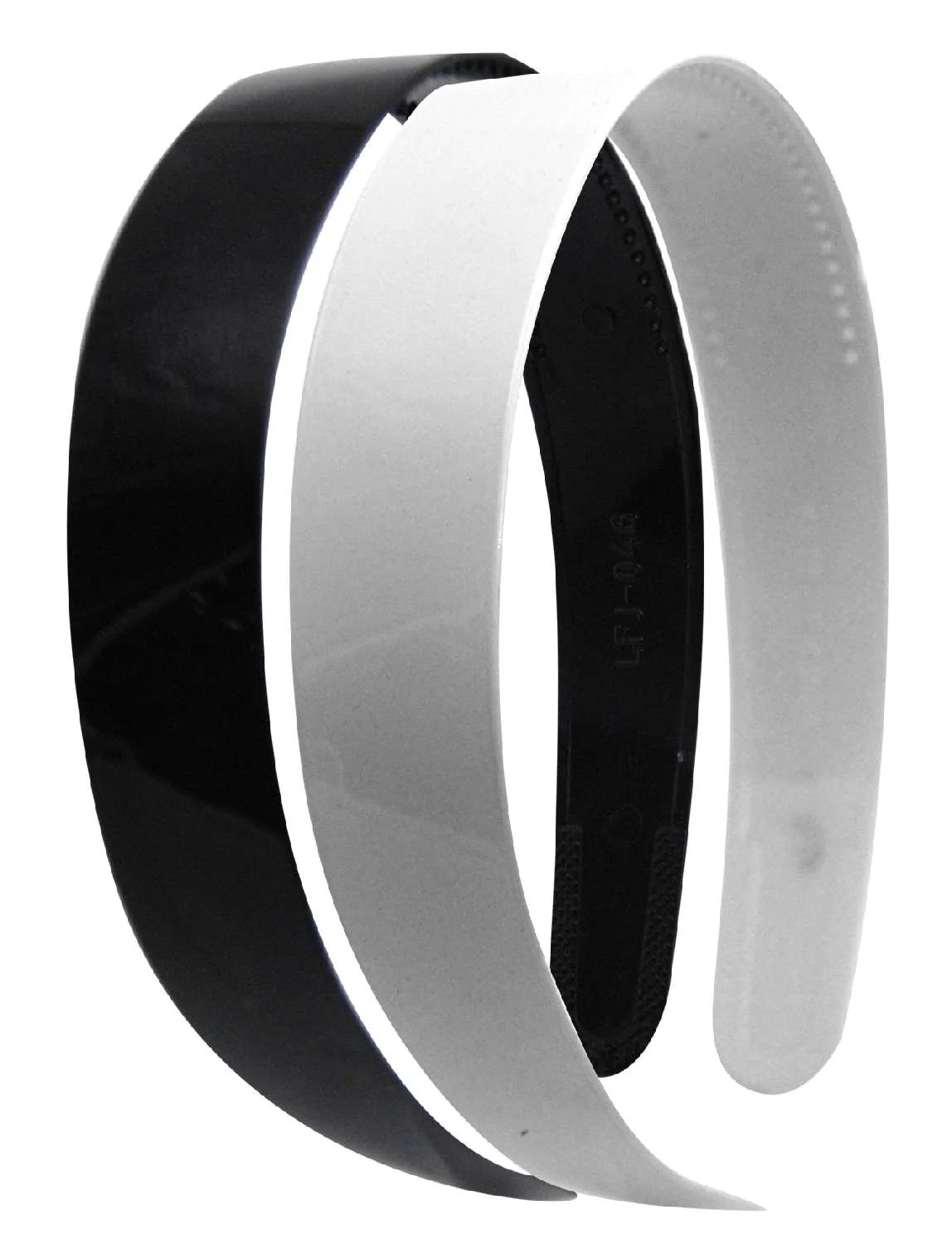Dream plastic headband. 2pcs black/white. Br2723BW