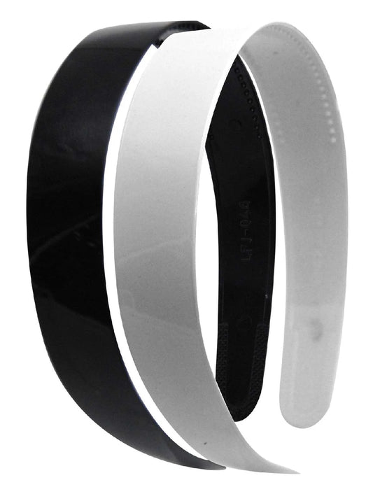 Dream plastic headband. 2pcs black/white. Br2723BW