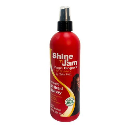 Shine N Jam Magic Fingers Detangling Un-Braid Spray 12 oz