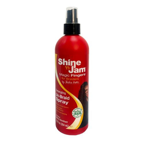 Shine N Jam Magic Fingers Detangling Un-Braid Spray 12 oz