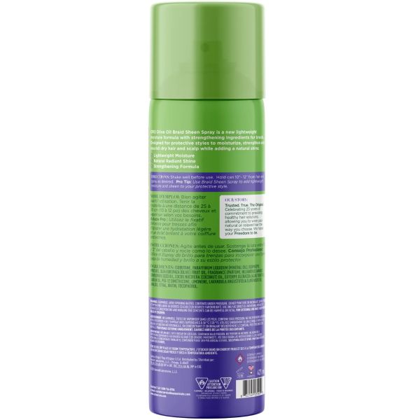 ORS OLIVE OIL SHEEN SPRAY 10 OZ -BRAID LAVENDER,ACAI OIL