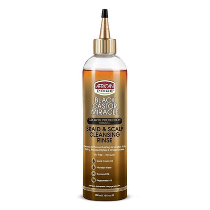 AFRICAN PRIDE BLACK CASTOR BRAID CLEANSING RINSE 12 OZ
