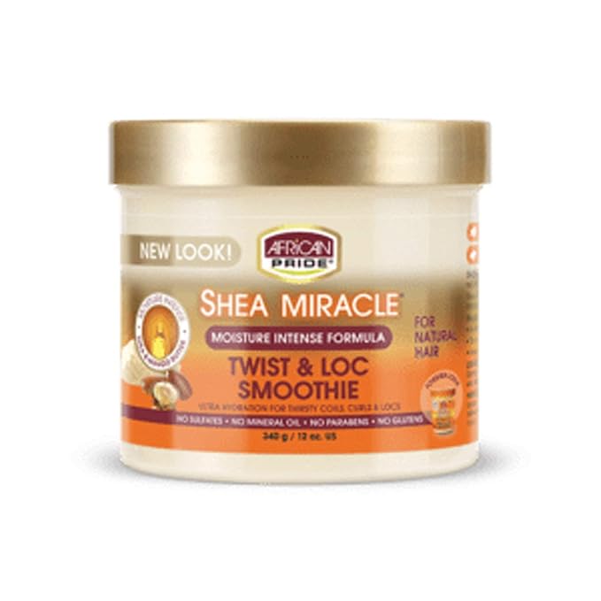 AFRICAN PRIDE SHEA MIRACLE TWIST & LOC SMOOTHIE 12 OZ