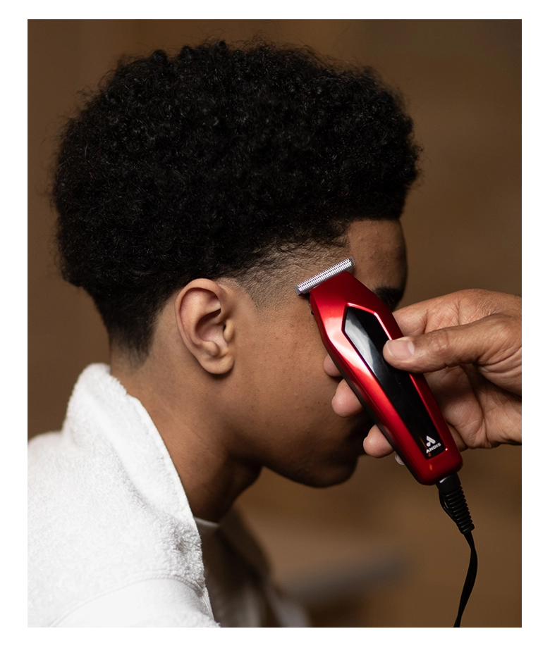 Andis ultra trim T-blade trimmer 7pc. Red and black