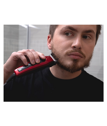 Andis ultra trim T-blade trimmer 7pc. Red and black