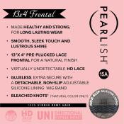 Sensationnel Pearlish 13x4 frontal wig. BURMESE CURL 16”