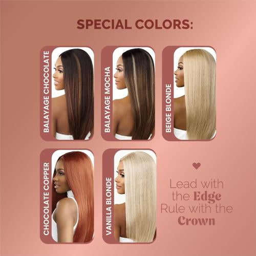 Sensationnel crowned edge lace wig. Wavy 26”