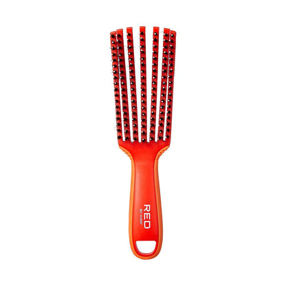Red by Kiss glide & define detangle boar bristle brush. HH55