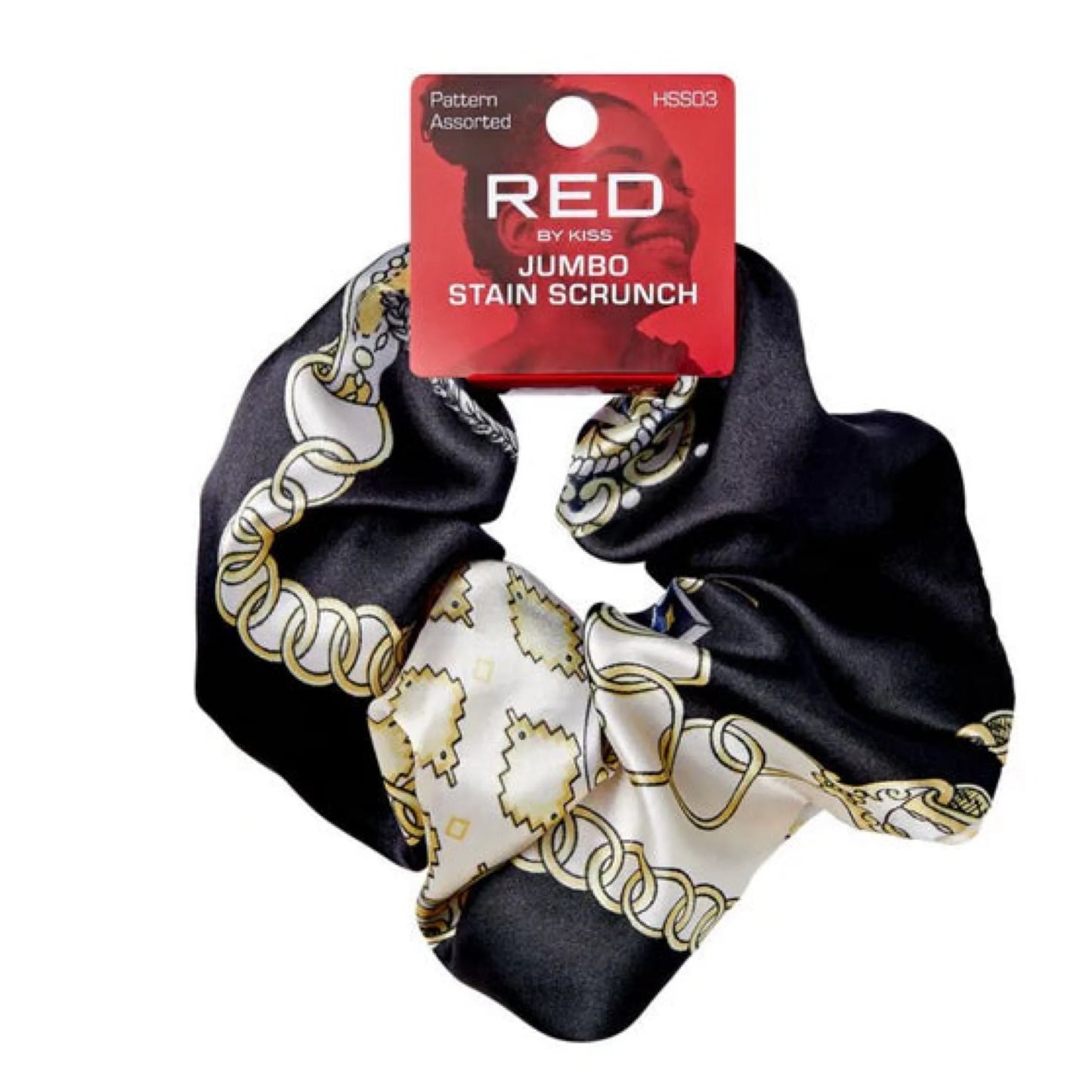 Red by Kiss jumbo satin scrunch. HSS03