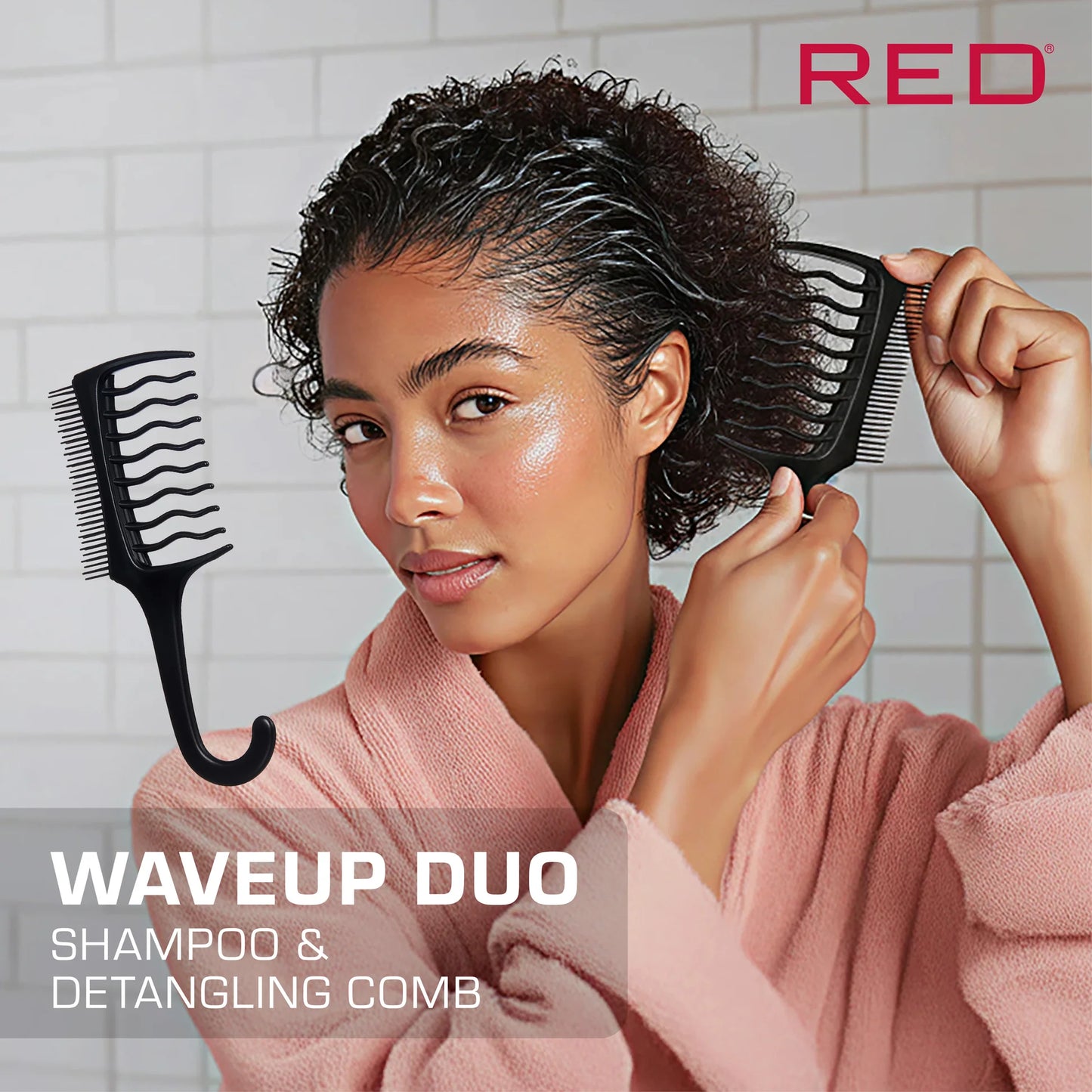 Red by Kiss wave up duo. Shampoo & detangle comb