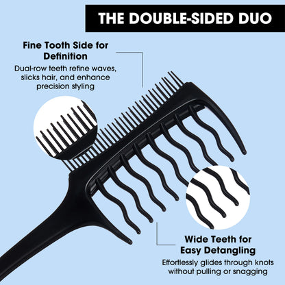 Red by Kiss wave up duo. Shampoo & detangle comb