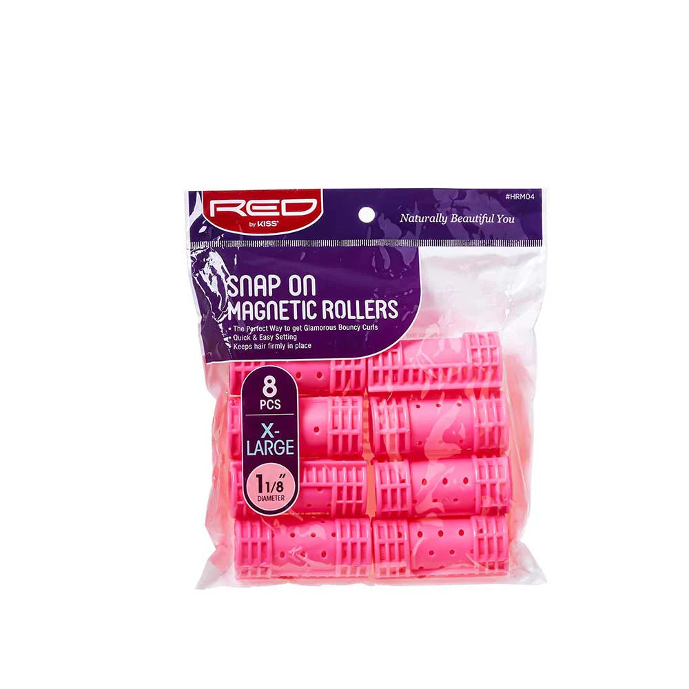 Red by kiss snap on magnetic roller