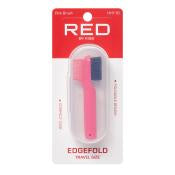 Red by Kiss folding edge brush with case. Pink. HH116