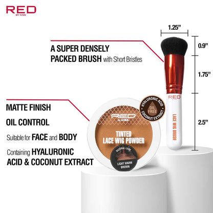 Red by Kiss lace wig powder