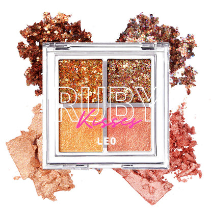 Ruby Kisses Glitter gem palette