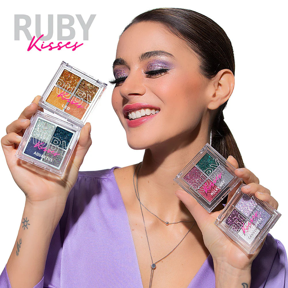 Ruby Kisses Glitter gem palette