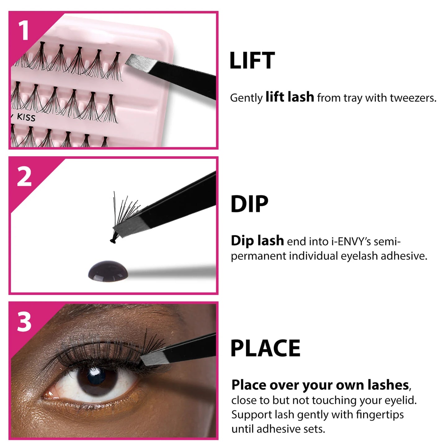I. ENVY by KISS Mega hold individual eyelash glue.