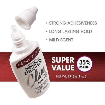 I. ENVY by KISS Mega hold individual eyelash glue.