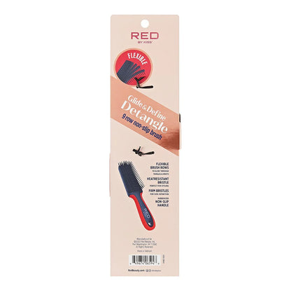 Red by Kiss glide & define detangle brush. HH61