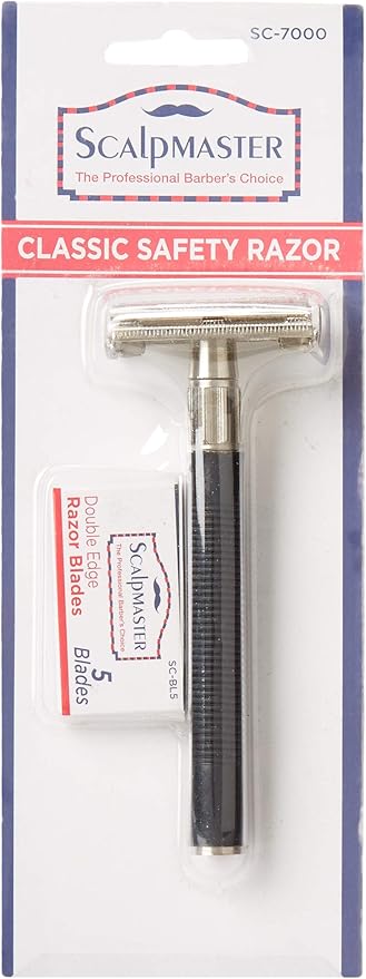 SCALPMASTER Barber Grooming Shaving Classic Safety Razor SC-7000