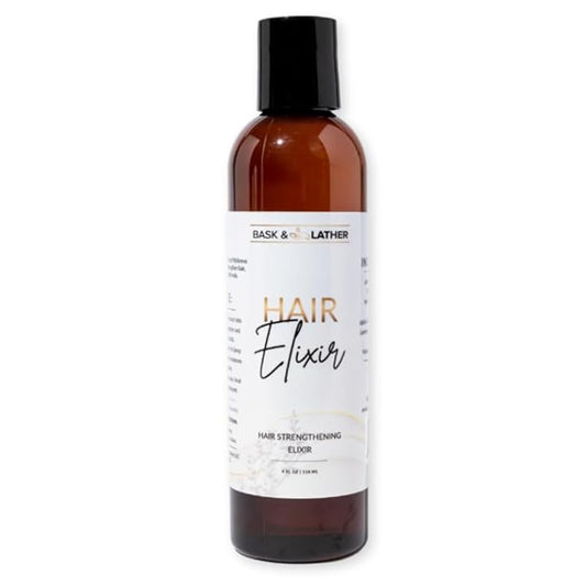BASK N LATHER HAIR ELIXIR OIL 4 OZ