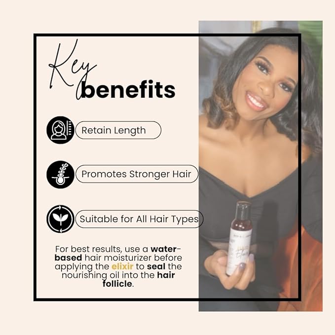 BASK N LATHER HAIR ELIXIR OIL 4 OZ
