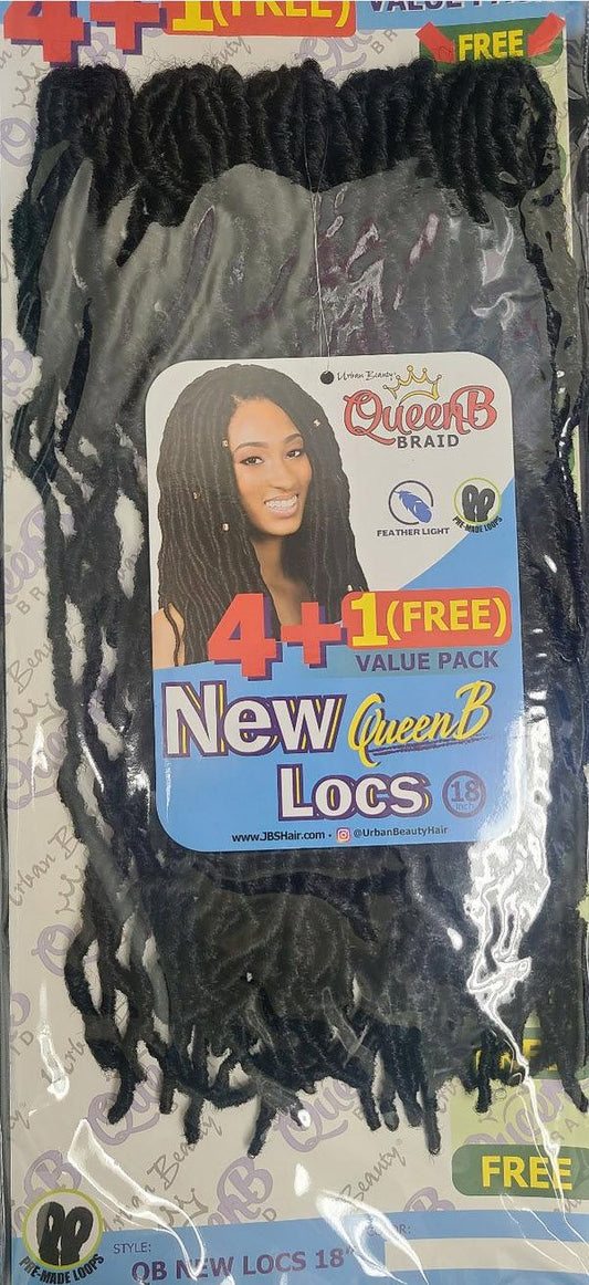QueenB New Locs 4+1(free value pack) 18”