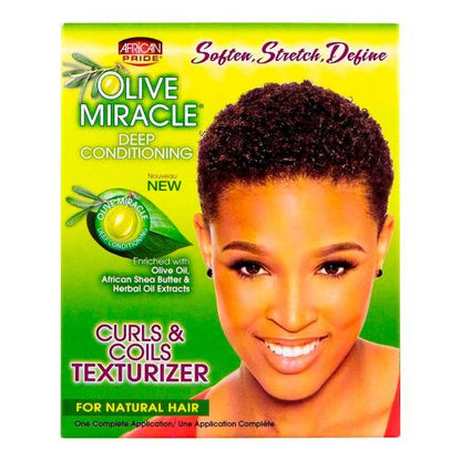 African pride Olive Miracle Texturizer kit