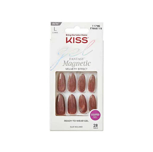 KISS Gel Fantasy Magnetic Press on Nails FMA01Y0. 28nails